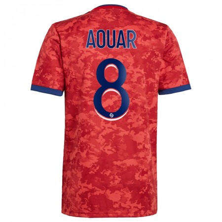 Billiga Fotbollströjor Olympique Lyonnais Houssem Aouar 8 Borta tröja 2021/22 Kortärmad 